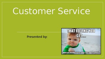 Preview of Customer Service