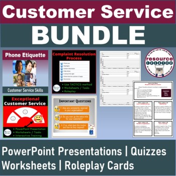 Preview of Customer Service Bundle - PowerPoints and Worksheets