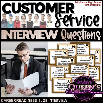 Preview of Career Readiness | Job Interview Questions |  Customer Service Questions