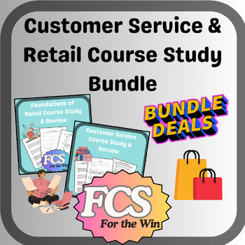 Preview of Customer Service & Retail Course Review Bundle
