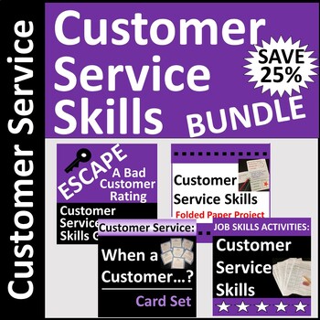 Preview of Customer Service Skills Activities Bundle SAVE 25%
