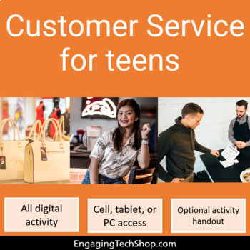 Preview of Customer Service for Teens: an interactive no-prep lesson!