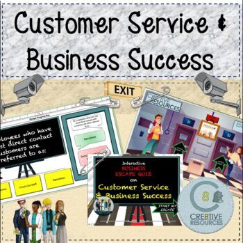 Preview of Customer Services - Business Escape Quiz