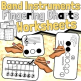 Customizable Band Instruments Fingering Charts Worksheets
