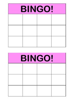 Customizable Bingo Sheet 3x4 by Jorja Molewyk | TPT