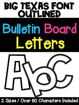 Bold Printable Bulletin Board Letters Classroom Decor Bulletin