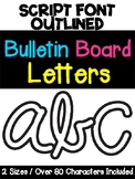 Customizable Bulletin Board Letters - Cursive Script Font 