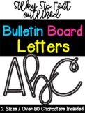 Customizable Bulletin Board Letters - Silky Sip Cursive Fo
