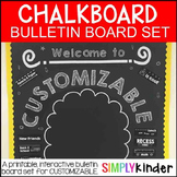 Chalkboard Bulletin Board - Customizable Back to School Bu