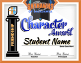 Customizable Character Award Certificate