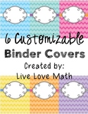 Customizable Chevron Binder Cover Pages