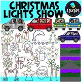 Customizable Christmas Lights Tour Clip Art Set {Educlips 