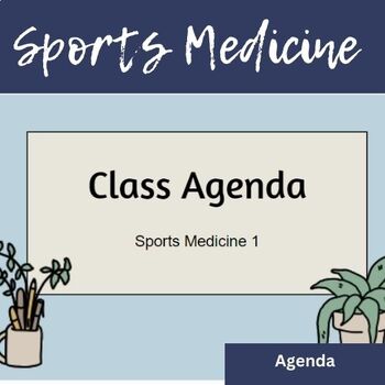 Preview of Customizable Class Agenda