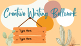 Customizable Creative Writing Bellwork Desert Boho Slides