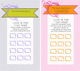 Customizable Early Reader Bookmark for Individual Girl
