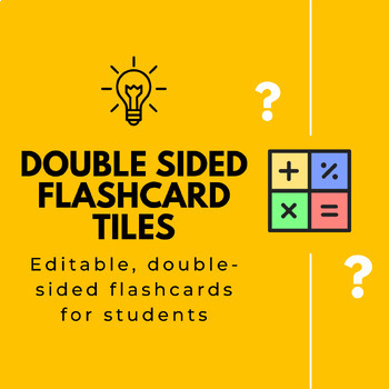 Preview of Customizable Flashcard Template: Edit and Review Your Way!