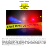 Customizable Forensics Syllabus