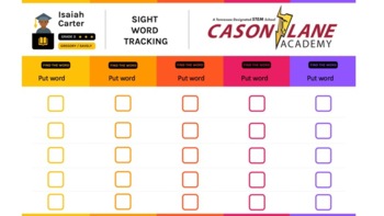 Preview of Customizable High Frequency Word Identification Tool