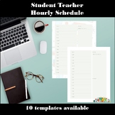 Hourly Schedule for Student Teachers