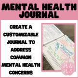 Social Emotional Learning Mental Health Journal for Teens