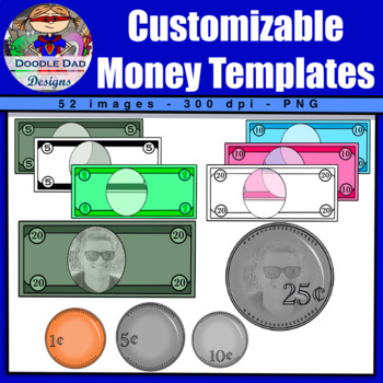 Preview of Editable Money Templates #2