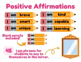 Customizable Pencil Daily Positive Affirmations for Your C