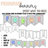Customizable Pennant Banner (Print What You Need)
