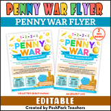 Customizable Penny War Fundraiser Flyer | School Fundraise