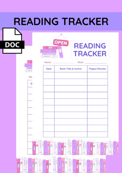 Preview of Customizable Reading Tracker: Your Personal Guide to Progress in Reading  2024