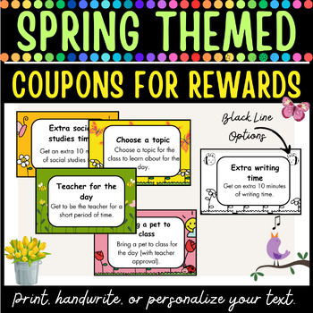Preview of Editable Reward Coupons for Positive Classroom Management
