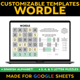 Customizable SPANISH WORDLE Templates for Google Sheets (3