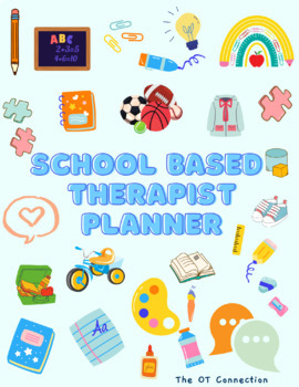 Preview of Customizable School Based Therapist Planner- Power Point