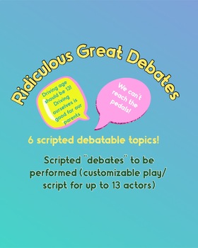 Preview of Customizable/Scripted Debates - A Hot Dog is NOT a sandwich and other debatable