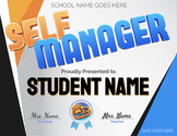 Customizable Self Manager Award Certificate