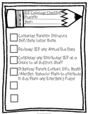 Customizable Special Education Back-To-School Checklist