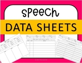 Customizable Speech Therapy Data Sheets