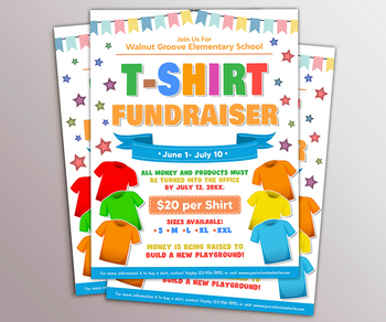 T Shirt Fundraiser Flyer | TidyLady Printables