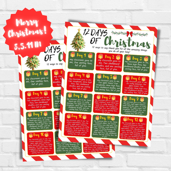 12 Days of Christmas Mini Coloring Book