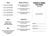 Customizable Trifold Itinerary for Educational Trips