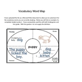 Customizable Vocabulary Word Map
