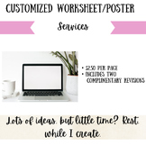 Customized Worksheet and Poster Creation Service