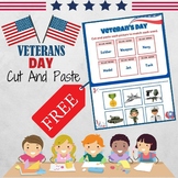 Cut And Paste Veterans Day Activity | FREE Memorial day Ac