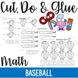 Cut, Do & Glue- Baseball Math Worksheets