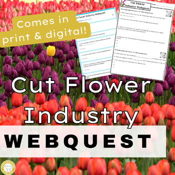 Preview of Cut Flower Industry Webquest | High School Agriculture Spring Activity