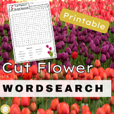 Cut Flower Word Search Puzzle | Agriculture Spring No-Prep