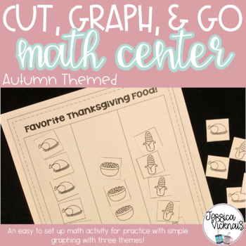 Preview of Cut, Graph, and Go Fall Graphing Worksheets