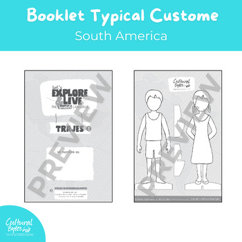 Preview of Cut Out Paper Characters - Typical Costumes - Hispanic Countries