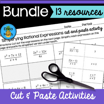 Preview of Cut & Paste Activity Bundle