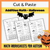 Cut & Paste Addition Math - Halloween