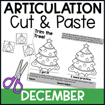 Preview of Cut & Paste Articulation for Speech Therapy - December